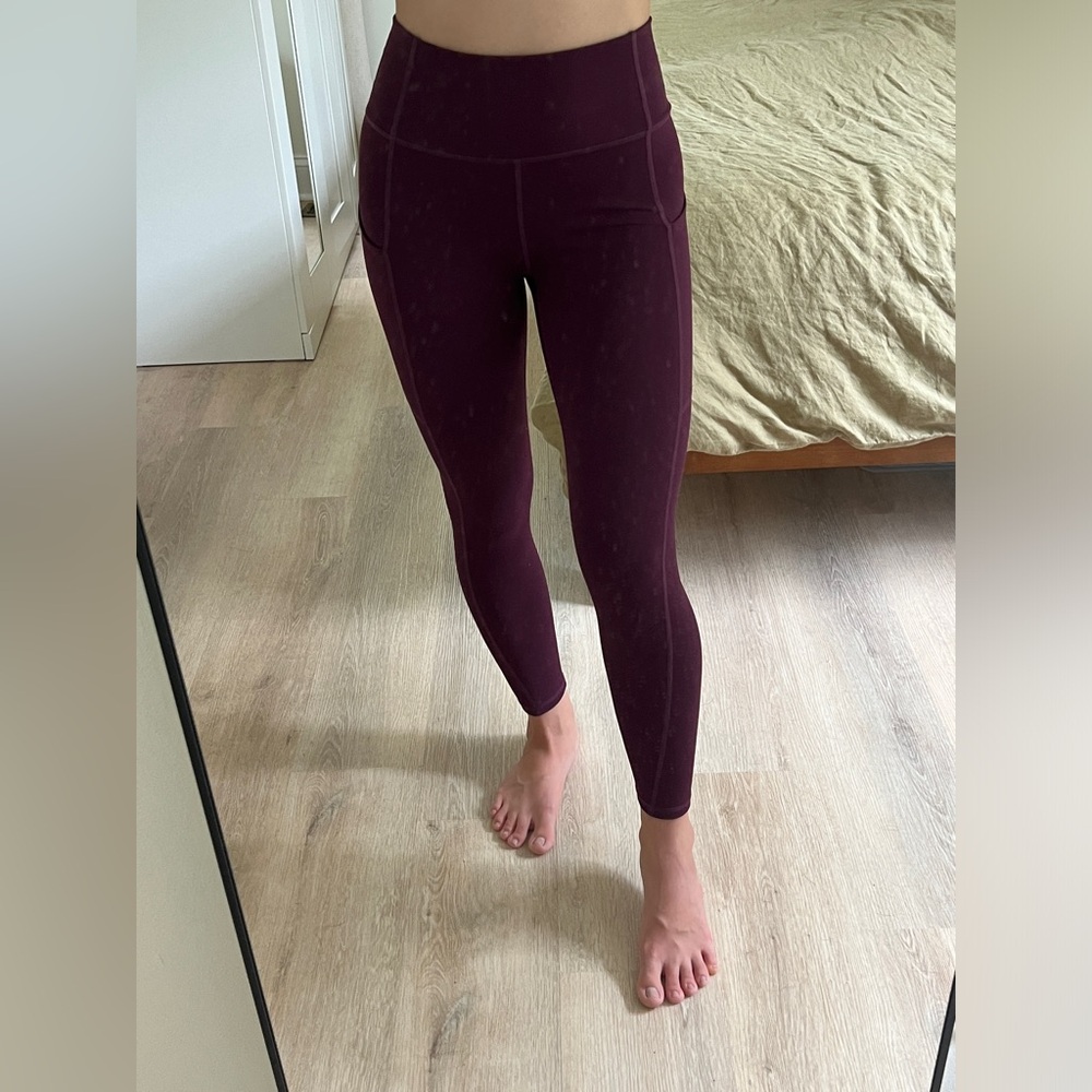 Women’s Purple Size Small High-Waisted Fabletics Leggings